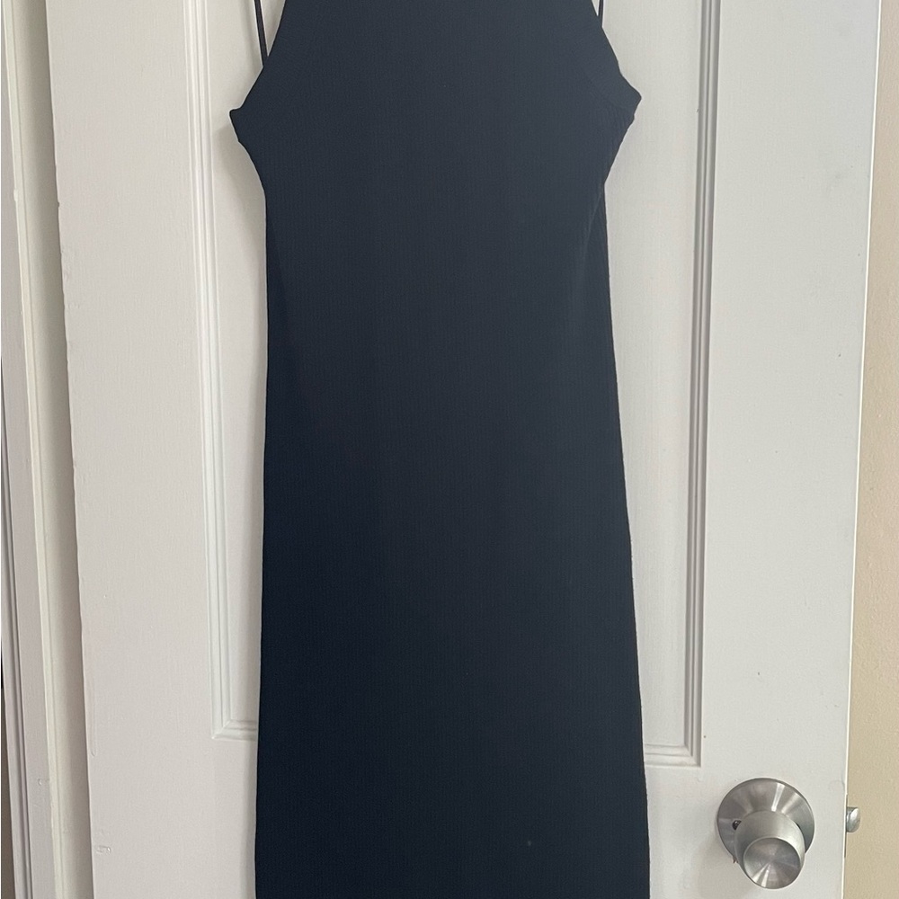Old Navy Black Sweater Dress Spaghetti Strap Sleeveless Cocktail